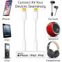 [Apple MFi Certified] iPhone 3.5 mm Headphone Jack Adapter, Lightning to 3.5mm Headphone Aux Audio Dongle Splitter Jack Adaptor Compatible for iPhone 11/11 Pro/XR/XS Max/X/8/7 Support All iOS System