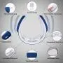 Neck Massager, Intelligent Electric Pulse Neck Massager with Heat, Cordless Relax Massage Equipment with 3 Modes 15 Speeds Smart Massage for Home, Outdoor, Office Airplane and Travel(Blue) Neck Massager, Intelligent Electric Pulse Neck Massager with Heat, Cordless Relax Massage Equipment with 3 Modes 15 Speeds Smart Massage for Home, Outdoor, Office Airplane and Travel(Blue)