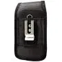 Wonderfly Vertical Pouch for Flip Phone or Smartphone Up to 4.25x2.25x0.85 Inch in Dimensions, a Heavy Duty Rugged Nylon Canvas Carrying Case with Belt Clip, Hook-and-Loop Fastener