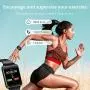 Smart Watch - Sazooy Bluetooth Smart Watch Support Make/Answer Phones Send/Get Messages Compatible Android iOS Phones with Camera Pedometer SIM SD Card Slot for Men Women (Black)
