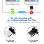 Magnetic Charging Cable, FONKEN 3 in 1 Magnetic Cable [4-Pack, 3ft/3ft/6ft/6ft] Magnetic Phone Charger Nylon Braided USB A to USB C Cable Compatible Micro USB, Type C Smartphone and iProduct Device