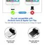 Magnetic Charging Cable, FONKEN 3 in 1 Magnetic Cable [4-Pack, 3ft/3ft/6ft/6ft] Magnetic Phone Charger Nylon Braided USB A to USB C Cable Compatible Micro USB, Type C Smartphone and iProduct Device