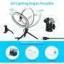 10.2 LED Selfie Ring Light with Tripod Stand & Phone Holder - Dimmable Desk Makeup Ring Light with 3 Light Modes for Photography/Shooting/Live Streaming/YouTube Video, Compatible with iPhone Android 10.2 LED Selfie Ring Light with Tripod Stand & Phone Holder - Dimmable Desk Makeup Ring Light with 3 Light Modes for Photography/Shooting/Live Streaming/YouTube Video, Compatible with iPhone Android