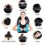Shiatsu Back Shoulder & Neck Massager with Heat Deep Tissue 3D Kneading Pillow Massager for Relieving Muscle Pain - Blue