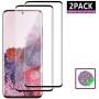 Galaxy S20 Plus Tempered Glass Screen Protector, [9H Hardness] [3D Curved Full Screen] [Support Fingerprint Unlock] Screen Glass HD Protective Film for Samsung Galaxy S20+ 6.7 inch