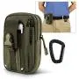 AIRSSON Universal Tactical Molle Pouch EDC/EMT Gear Tool Gadget Belt Outdoor Waist Bag Pocket Organizer with Cell Phone Holster for iPhone X Samsung S8 & Less Than 6.2" Smartphone+Carabiner (Green) AIRSSON Universal Tactical Molle Pouch EDC/EMT Gear Tool Gadget Belt Outdoor Waist Bag Pocket Organizer with Cell Phone Holster for iPhone X Samsung S8 & Less Than 6.2" Smartphone+Carabiner (Green)