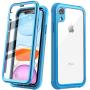 Justcool Designed for iPhone XR Case, Clear Full Body Heavy Duty Protection with Built-in Screen Protector Shockproof Rugged Cover Designed for iPhone XR Cases (2018) 6.1 Inch … (Blue)