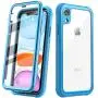 Justcool Designed for iPhone XR Case, Clear Full Body Heavy Duty Protection with Built-in Screen Protector Shockproof Rugged Cover Designed for iPhone XR Cases (2018) 6.1 Inch … (Blue) Justcool Designed for iPhone XR Case, Clear Full Body Heavy Duty Protection with Built-in Screen Protector Shockproof Rugged Cover Designed for iPhone XR Cases (2018) 6.1 Inch … (Blue)