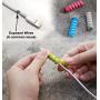 Lightning Charger Cable Saver | MacBook iPhone Micro USB Protector | PC/Notebook Charging Cable Saver. Snug Fit for All Cell Phones, (Multi Color)