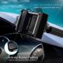 Newward Car Phone Mount, 2 Clamps Long Arm Universal Windshield Dashboard Cell Phone Holder for iPhone 11 X 8 7 Plus 6 6s Plus 5s SE,Samsung Galaxy S9 S8 S7 S6 S5 Note,Google,LG and Other Smartphones