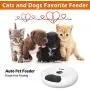 AIPET Automatic Pet Feeder for Dogs and Cats, 6 Meals Programmable Timer Dry and Wet Food Dispenser, Donuts Shape Your Pet Can Eat on Time by Dual Power Auto Feeder