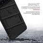 Zizo Bolt Cover - Case for Samsung Galaxy S10 with Military Grade + Glass Screen Protector & Kickstand and Holster (Black/Black)