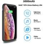 OMEETIE Battery Case for iPhone Xs Max, 5000mAh Slim Portable Rechargeable Charging Case Compatible with iPhone Xs Max(6.5 inch) Protective Charger Case (Black)