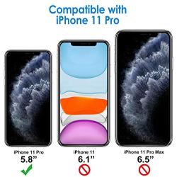JETech Case for Apple iPhone 11 Pro (2019), 5.8-Inch, Shockproof Bumper Cover, Anti-Scratch Clear Back, Black