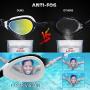 Uniswim One-Piece Swimming Goggles UV Protection Professional Clear Swim Goggles Anti Fog No Leaking UV Protection Outdoor Triathlon Training Swim Goggles Comfortable for Adults Men Women Youth