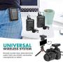 Movo WMX-1-DUO 2.4GHz Dual Wireless Lavalier Microphone System Compatible with DSLR Cameras, Camcorders, iPhone, Android Smartphones, and Tablets (200 ft Audio Range) - Great for Teaching Tutorials
