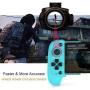 XFUNY Mobile Game Controller, Telescopic Wireless Bluetooth Controller Gamepad for Android Phone, with Flexible Joystick (Blue+Red)