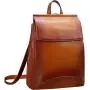 Heshe Womens Leather Backpack Casual Style Flap Backpacks Daypack for Ladies (Sorrel) Heshe Womens Leather Backpack Casual Style Flap Backpacks Daypack for Ladies (Sorrel)