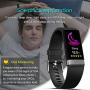 MorePro Fitness Tracker HRV,HD Color Screen Activity Tracker with Heart Rate Blood Pressure,Waterproof Health Watch,Sleep Monitor Pedometer Step Counter for Men Women Android iOS