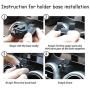 LUNQIN Car Phone Holder for Mercedes 2014-2018 Benz C Class c180 c200 c300 GLC Class 2015-2019 GLC200 GLC260 GLC300 Auto Accessories Navigation Bracket Interior Decoration Mobile Cell Phone Mount