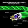 [Apple MFi Certified] Foxnovo Led iPhone Charger Cable, 2-in-1 Led Lightning Cable with 360° Flowing Light for iPhone 11/11 Pro/Max/XS/XR/X/8/8 Plus/7/7 Plus/6/6 Plus/5s/5s Plus/Android (Green), 3.3FT