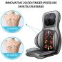 Comfier Shiatsu Neck & Back Massager – 2D/3D Kneading Full Back Massager with Heat & Adjustable Air Compress, Massage Chair Pad for Shoulder Neck and Back Waist Hips,Full Body Pain Relief