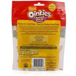 Hartz Oinkies Rawhide Free Pig Skin Dog Treat Chews