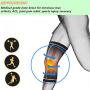 Knee Braces for Men and Women- Compression Knee Brace with Patella Gel Pads & Side Stabilizers - Knee Support Compression Sleeves Knee Wraps for Meniscus Tear, ACL, MCL Running (X-Large, Blue Black)