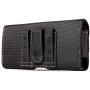Nylon Belt Holster for iPhone 11, 11 Pro Max, Xs Max, XR, 8 Plus with Rugged Case. Durable Nylon with Chestnut Stitching. Strong Magnetic Closure and Reinforced Belt Loops. (Fits Rugged Case)
