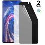 [2 Pack] Galaxy S20 Privacy/HD Screen Protector, Anti-Spy Flexibel Film TPU Screen Protector for Galaxy S20 5G 6.2 Inch 2020 [Support Fingerprint ID] [Case Friendly] [Full Coverage] - Black