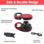 PUPTECK Retractable Dog Leash with Anti-Chewing Steel Wire, 360°Tangle-Free Pet Walking Leash for Small Medium Large Dogs, Heavy Duty up to 110lbs, 16ft Strong Reflective Leash, One-Hand Brake PUPTECK Retractable Dog Leash with Anti-Chewing Steel Wire, 360°Tangle-Free Pet Walking Leash for Small Medium Large Dogs, Heavy Duty up to 110lbs, 16ft Strong Reflective Leash, One-Hand Brake