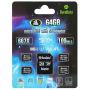 Multipack TF Card 64GB Micro SD Card 4 Pack Plus Adapter. Amplim High Speed 64 GB Class 10 MicroSDXC SDXC Mini Memory Card for Nintendo, Android Phone Samsung LG Moto, GoPro Hero, Drone DJI, Cameras