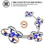 SKYKING F035 Mini Drone with 480p Camera for Kids, RC Quadcopter Pocket Beginners Drone with 2.4 GHz 4CH 6-Axis Gyro/Altitude Hold/3D Flips/One-Key Return/Headless Mode (Blue)