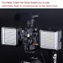 Zeadio Handheld Stabilizer Upgrade Version Combo, with Metal Triple Hot-Shoe+360° Swivel Adapter+Quick Release Buckle Plate+Smartphone Holder Clip+Three-Dimensional Level+1/4 bi-Directional Screw