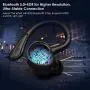 Muzili Bluetooth Earbuds with Charging Case for 36hrs Long Playtime, True Wireless Earbuds with Over-Ear Earhooks for Running, Rope Skipping, Yoga, IPX7 Waterproof, Deep Bass Earphone with Mic, Black