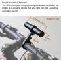 Mikeric Bike Handlebar Extender,Bicycle Handlebar Extension with Aluminum Alloy CNC Clamp and Long Tube can Assemble Light Lamp Bell Computer Phone Holder Space Saver