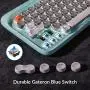 Bluetooth Mechanical Keyboards, LOFREE Four Seasons Retro Vintage Mechanical Keyboard with Gateron Blue Switch/White LED Backlit/USB Wired, Wireless Gaming Mechanical Keyboard for Mac Windows Bluetooth Mechanical Keyboards, LOFREE Four Seasons Retro Vintage Mechanical Keyboard with Gateron Blue Switch/White LED Backlit/USB Wired, Wireless Gaming Mechanical Keyboard for Mac Windows