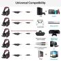 PECHAM WP5 Gaming Headset with Mic for Xbox One, PS4, PC,Smart Phone, Laptops, Computer, white