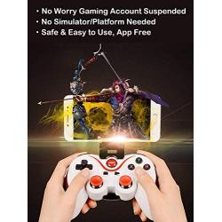 Game Controller for iPhone Android, Megadream Wireless Key Mapping Gamepad Joystick for PUBG & Fotnite & COD, Compatible for iOS Android iPad Samsung Galaxy Other Phone - Do Not Support iOS 13.4