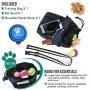 PetAmi Dog Treat Pouch | Dog Training Pouch Bag with Waist Shoulder Strap, Poop Bag Dispenser and Collapsible Bowl | Treat Training Bag for Treats, Kibbles, Pet Toys | 3 Ways to Wear
