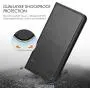 SHIELDON iPhone SE 2020 Case, iPhone 8 Wallet Case Genuine Leather [Card Holder] Magnetic Closure Stand Flip Book Cover Shockproof Protection Case Compatible with iPhone SE2/8/7 (4.7&quot) - Black