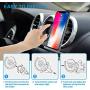 Air Vent Phone Holder for Socket Mount, pop-tech 360° Rotation Vent Clip Car Mount Silicone with Adjustable Switch Lock for Collapsible Grip/GPS Navigation & 3M Sticky Adhesive for Expanding Stand