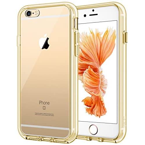 JETech Case for Apple iPhone 6 and iPhone 6s, Shock-Absorption Bumper Cover, Anti-Scratch Clear Back (Gold)