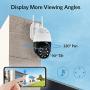 TENVIS PTZ 1080P Outdoor Security Camera, 1080P FHD WiFi Home Surveillance Camera with Phone App, Night Vision IP Camera, IP66 Waterproof, Pan/Tilt/Zoom, 2Way Audio, Motion Detection, Works with Alexa