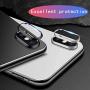 [2 Pack] Tempered-Glass Camera Protector for iPhone Xs/Xs Max 2.5D Ultra Thin HD Anti-Fingerprint Protective Clear Film for iPhone Lens with 2 Phone Camera Covers (iPhone Xs/Xs Max)