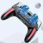Mobile Game Controller Ergonomic PUBG Handle Dual Cooling Fans Mobile Phone Game Controller Gamepad Fast Heat Dissipation No Noise Suitable for 4.7-6.5inch Phones(5000mah) Mobile Game Controller Ergonomic PUBG Handle Dual Cooling Fans Mobile Phone Game Controller Gamepad Fast Heat Dissipation No Noise Suitable for 4.7-6.5inch Phones(5000mah)