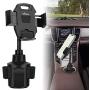 AONKEY Cup Holder Phone Mount, Height Adjustable Metal Stand Car Phone Cradle Fit for All Smartphones Include iPhone 11 Pro/11 Pro Max/XR/XS/XS Max/X/8/7, Galaxy S10/S10 Plus Note 9/Note 10 Plus
