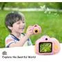 Gifts for 3 4 5 6 Year Old Girls,OMWay Kids Camera for Girls, Outdoor Toys for 5 6 7 8 Year Old Toddlers Children,8MP HD Video Camera, Pink(32GB SD Card Included).