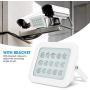 Surveillance Camera Infrared Fill Light, IP66 Waterproof Adjustable Angle Infrared White Fill Light for Security Surveillance System