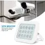 Surveillance Camera Infrared Fill Light, IP66 Waterproof Adjustable Angle Infrared White Fill Light for Security Surveillance System